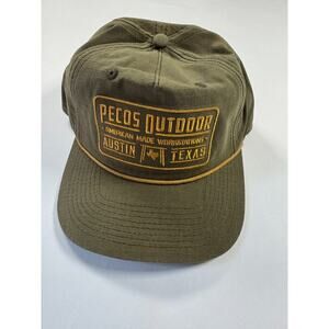 🌵 Pecos Outdoor Concho Olive Green Hat – Brand New, Never Worn 🌵